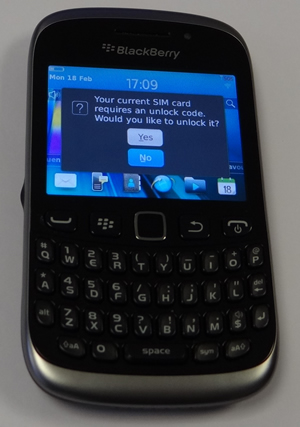 Decodare Blackberry 9320 din Orange Romania